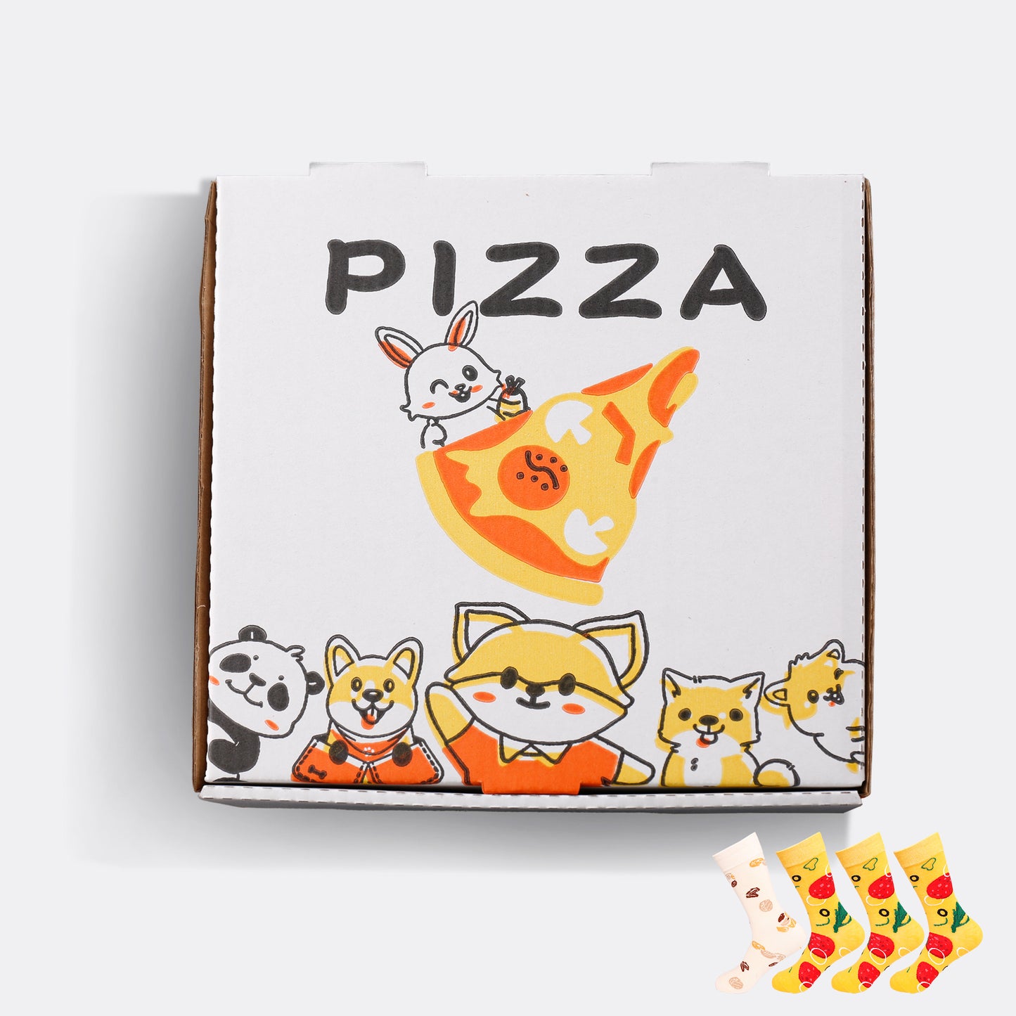 Pizza Socks (4 pairs)