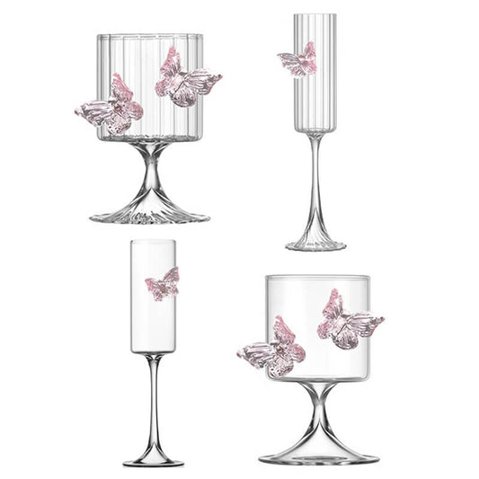 Butterfly Goblet Glasses