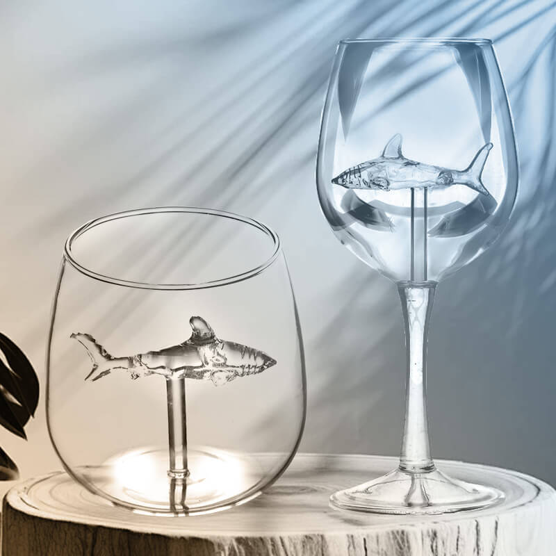 Graceful Shark Glass