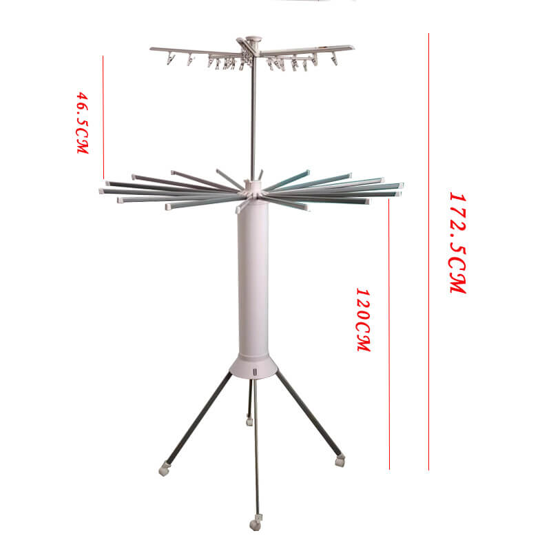 Foldable Clothes Rack with Rollers