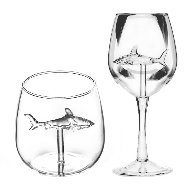 Graceful Shark Glass