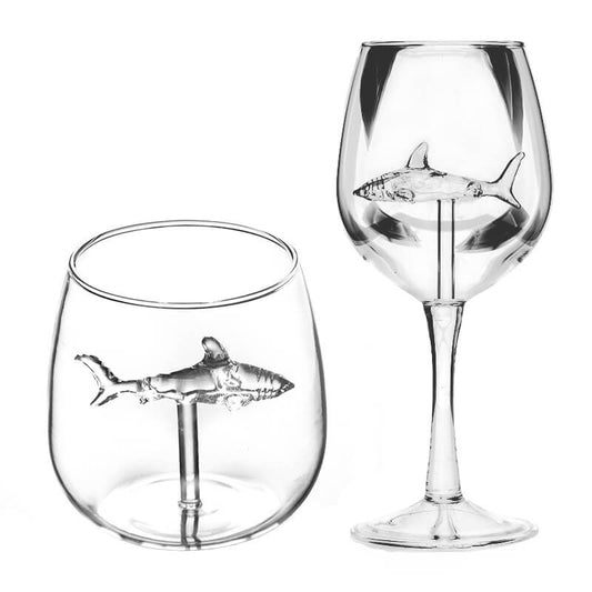 Graceful Shark Glass