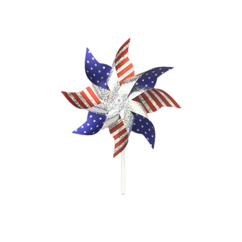 12pcs American Flag Pinwheel